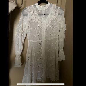 Urban outfitters white lace dress